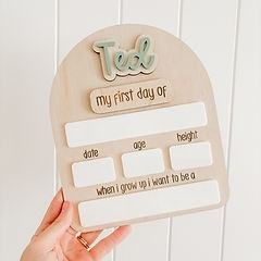 Letrero Acrílico Personalizado para Primer Día, Último Día, Hello World, Baby Back School, Decoraciones para Fiesta de Cumpleaños de Bebé, Regalos de Recuerdo - Product Image 4