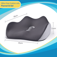 Coussin de siège ergonomique en mousse à mémoire de forme pour voiture, personnalisé OEM, pour soulager la douleur du coccyx et la pression