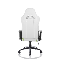 Chaise de jeu verte en similicuir de qualité supérieure, propre et bref, chaise de jeu de haute qualité avec cadre en métal