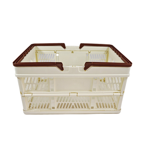 Cesta <span class=keywords><strong>de</strong></span> almacenamiento plegable <span class=keywords><strong>de</strong></span> plástico para frutas y verduras con asa - Product Image 2