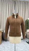 Cardigan côtelé bleu marine pour homme, col rond, col en fausse fourrure, double fermeture éclair, grande taille, laine/coton épais anti-boulochage