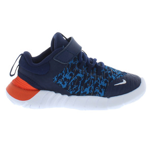 รองเท้าวิ่งสำหรับเด็กผู้ชายรองเท้าวิ่ง Nike Free RN 2021 AC สีน้ำเงิน/ขาว/ส้ม-100% ของแท้ - Product Image 3