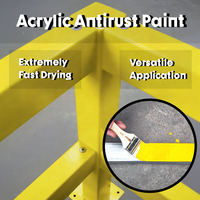 Peinture acrylique de finition mate anti-corrosion à haute adhérence, anti-rouille, en spray, pour toitures en acier et métaux.