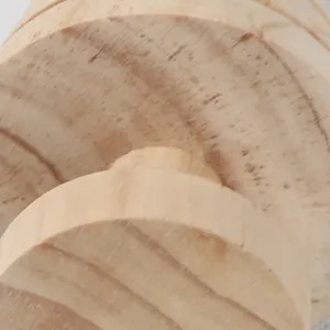 Ucuz toptan bitmemiş el yapımı ahşap noel süslemeleri 3D ahşap noel ayakta ahşap yılbaşı ağacı dekorasyon