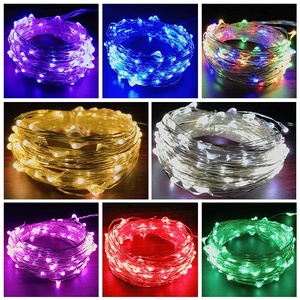 Haute qualité rvb LED solaire arbre de noël lumières chaîne fil de cuivre sortie d'usine éclairage de vacances en plein air et décoration - Product Image 2