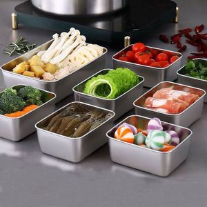 Rectangular Stainless Steel Fresh-keeping <b>Box</b> <b>with</b> sealed <b>Lid</b>, Thickened <b>Small</b> Lunch <b>Box</b>, Camping Food Packaging and Storage <b>Box</b> - Product Image 4