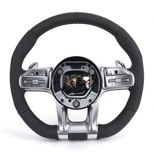 Volant en cuir pour Mercedes Ben AMG ML W164 W166 W211 W212 C117 W177 W222 W223 W218 C118 W251 W176 W204 W205 <span class=keywords><strong>C63s</strong></span> - Product Image 2