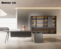 Nouvelle Table de Direction Minimaliste 2026 – Matériau en Bois Écologique Amélioré, Durable et Imperméable pour Bureaux et Immeubles de Bureaux