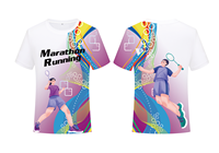 2025 Design personnalisé Badminton Tshirt Sublimation Badminton Jersey chemises pour hommes personnalisées