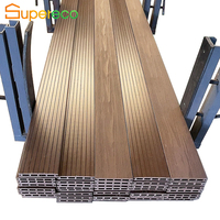 Terrasse moderne en teck composite WPC antidérapante et imperméable, en plastique préfabriqué, en bois d'ipé pour terrasse de bateau sur balcon extérieur