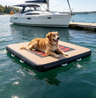 Dock gonflable pour bateau, station d'accostage gonflable, ponton flottant pour bateau en PVC avec une capacité supérieure à 500 kg
