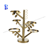 OKEY-Assiette de salle à manger en acier inoxydable or, présentoir de nourriture, support pour buffet arabe