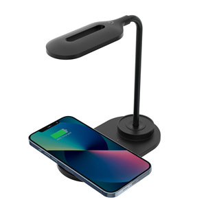 HiTao Adjustable LED Desk <b>Lamp</b> with 15W Fast <b>Wireless</b> Charger - Multi-Functional USB Table Light for Office Home Study - Product Image 2