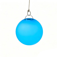 Lámpara de Bola LED RGB Colgante de 15 cm, Lámpara de Noche Recargable con Control Remoto para Decoración de Restaurantes, Bodas y Hogares