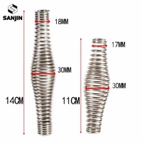 Poignée à ressort automatique en acier inoxydable pour barbecue, poignée à rouler haute élasticité pour fumoir, foyer, poêle – Accessoires de remplacement