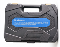 Clé dynamométrique 1/4 pouce (5-25 Nm) 32 pièces en CR-V avec rallonge et douilles pour vélo