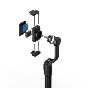 <span class=keywords><strong>Stabilisateur</strong></span> vidéo à cardan intelligent de poche H5 intégré Selfie Stick Trépied Support de téléphone Compatible <span class=keywords><strong>iPhone</strong></span> Android Sports Magic - Product Image 4
