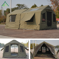 Tente de camping gonflable Litai Antour AT8+8 en coton, imperméable >3000 mm, résistante aux UV, quatre saisons, une chambre, un salon, 5-6 personnes