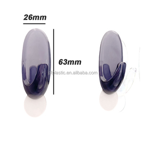 Hot bán nhà máy giá trong suốt tường móc mạnh mẽ tự dính móc áo có thể tháo rời - Product Image 3