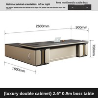 LBZ-129X Ensemble bureau et chaise de direction haut de gamme en PVC, design moderne, origine Chine