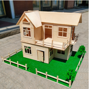 Bastoncini di legno per gelato, stuzzicadenti, piccole case, materiale fai da te per lavoretti, modellismo, puzzle da assemblare - Product Image 3