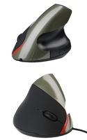 Mouse optik vertikal USB baru - Mouse ergonomis dengan penyangga pergelangan tangan tegak dan 5 tombol - Mouse berkabel 5 tombol grosir