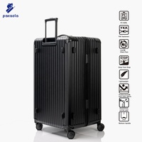 Maleta Rígida Personalizada OEM de 33 Pulgadas con Apertura Lateral, Ruedas Silenciosas con Freno, Diseño Clásico Moderno y Elegante, Gran Capacidad, TSA