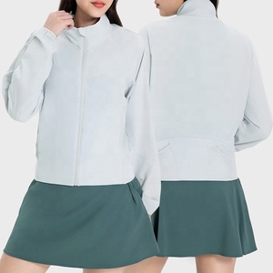 Femmes UPF 50 + Protection solaire Stand Collar Basic Yarn Shirts Outdoor Cool Feeling Clothing Hiking Active UV Sport Athletic Jacket - Product Image 5