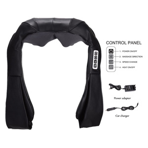 Shiatsu-masajeador de cuello y espalda, cinturón de masaje de hombro rígido con calor y 8 nodos rodantes, tejido profundo para el hogar y los pies, relajación - Product Image 2