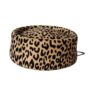 Baskenmütze mit Leopardenmuster für Damen, Vintage-Stil, französischer Maler-Stil, vielseitig, modisch, trendig, Retro-Hüte - Product Image 5