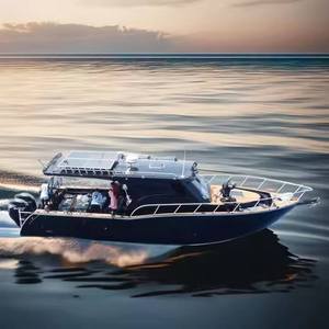 Yate de Lujo de 36 pies (11 m) de Aluminio Soldado, con Cabina Central, para Pesca, Deportes Acuáticos, Recreación, Alquiler, con Baño y Alta Velocidad - Product Image 1
