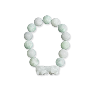 Bracelet en jadéite birmane de qualité supérieure, grade A, avec <span class=keywords><strong>Pixiu</strong></span>, unisexe (avec NGTC) - Product Image 1
