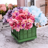 Décoration de mariage Mousses florales Oasis Bloc de polystyrène Cage en mousse florale verte avec plastique