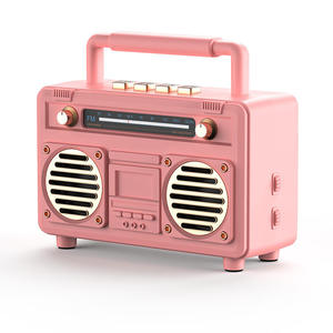 <span class=keywords><strong>BT21</strong></span> Nieuwe Retro Draadloze Speakers Draagbare TF-kaart Subwoofer Buiten Bluetooth Speaker Houtnerf Stereo Surround Sound - Product Image 3