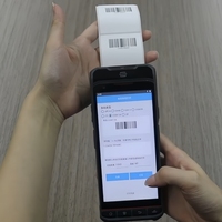 Terminal Portátil Industrial con Batería de Alta Capacidad de 5600 mAh de Larga Duración, Cámara de 13 MP, Impresión Térmica, Android 13, Pantalla de 5.5 Pulgadas, en Stock