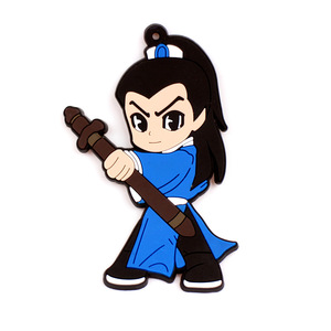 Porte-clés en caoutchouc souple PVC style dessin animé chinois, pendentifs clés en caoutchouc, style anime, emballage en vrac, expédiés par le fabricant - Product Image 5
