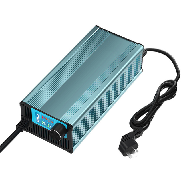 Adjustable 42V-88.2V 2-15A Lithium Battery Charger Electric Scooters LED Display EU Socket Current Voltage Regulation