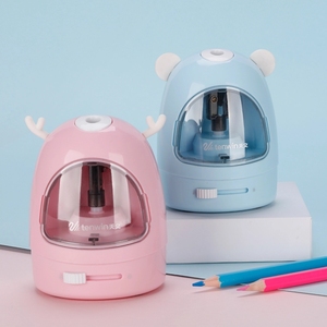 Tenwin 8017 Mignon Animal De Bande Dessinée Style Nouveauté <span class=keywords><strong>Électrique</strong></span> Taille-Crayon Pour L'école À La Maison de Bureau - Product Image 1