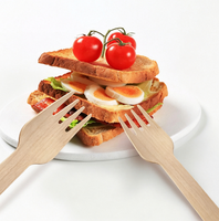 Vente en gros de fourchettes jetables écologiques en bois résistantes à la chaleur pour les fêtes, les hôtels, les restaurants de restauration rapide