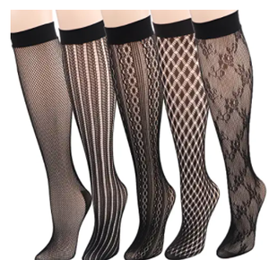 5 जोड़ी पतली शीयरपारदर्शी मोजे महिलाओं के फीता को साफ टखने के मोजे से देखा, काले टखने की गर्मियों में साफ फीता मोजे - Product Image 6