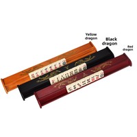 Règle de Mahjong Impériale en Bois de 18 Pouces avec Support Magnétique de Style Américain et Fonction de Tri des Cartes Fabriquée en Chine