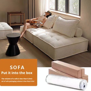 Sofá Comprimido Sin Instalación Moderno y Cómodo para <span class=keywords><strong>Sala</strong></span> <span class=keywords><strong>de</strong></span> Estar <span class=keywords><strong>de</strong></span> Uso Doméstico - Product Image 2