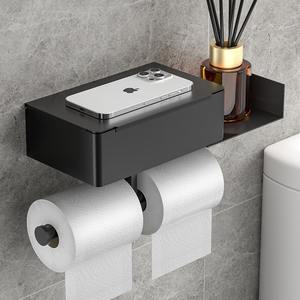 YOTO ที่แขวนกระดาษชำระมีกาวติดผนัง, ที่แขวนกระดาษชำระติดผนังทำจากสเตนเลสที่แขวนกระดาษชำระพร้อมชั้นเก็บของ - Product Image 1