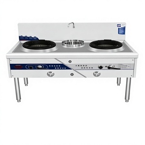 Cuisinière à gaz professionnelle double foyer à température unique, avec panneau épaissi résistant aux hautes températures, pour wok, équipement <span class=keywords><strong>de</strong></span> <span class=keywords><strong>cuisine</strong></span> <span class=keywords><strong>de</strong></span> restauration - Product Image 4