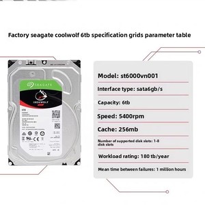 Disques durs internes SATA Cool Wolf PRO pour ordinateur de bureau 4T 4TB 8TB 10T 12T 14T 16T 18T 20T 22T 7200 RPM 128 Mo de cache - Product Image 2