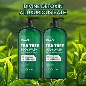 Gel de Baño de Árbol de Té con Aceite de Menta y Espino Amarillo para Afecciones de las Uñas, Olor Corporal y Picazón - Product Image 6