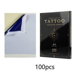 Xnet 100 feuilles de <span class=keywords><strong>papier</strong></span> stencil A4 <span class=keywords><strong>pour</strong></span> <span class=keywords><strong>tatouage</strong></span>, <span class=keywords><strong>papier</strong></span> thermique de transfert <span class=keywords><strong>pour</strong></span> machine à tatouer, accessoires - Product Image 1