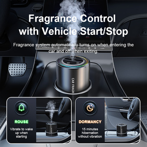 Difusor de Fragancias con Luz de Llama y <span class=keywords><strong>Humidificador</strong></span>, Gran Capacidad, Ecológico, Metálico, USB, Portátil, para Auto, Hotel y Hogar - Product Image 4