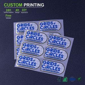 Autocollants adhésifs personnalisés avec logo et nom pour voitures scolaires, sacs de couture, vêtements de fitness, bougies - Matériau PP - Product Image 1