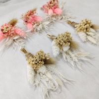 Boutonnière et Corsage Artisanaux de Fleurs Éternelles pour Mariage et Banquet, Décoration pour Costume de Marié, Hommes et Robe de Mariée